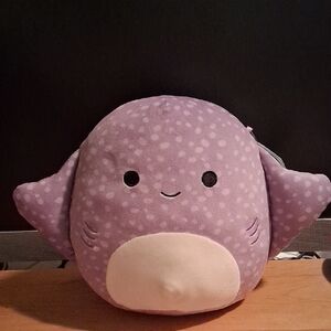 Purple Plush Toy with White Belly